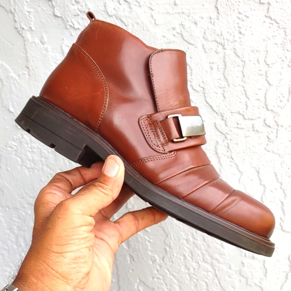 Carlo Morandi (Italy) Men's Vintage Buckled Boot 🥾